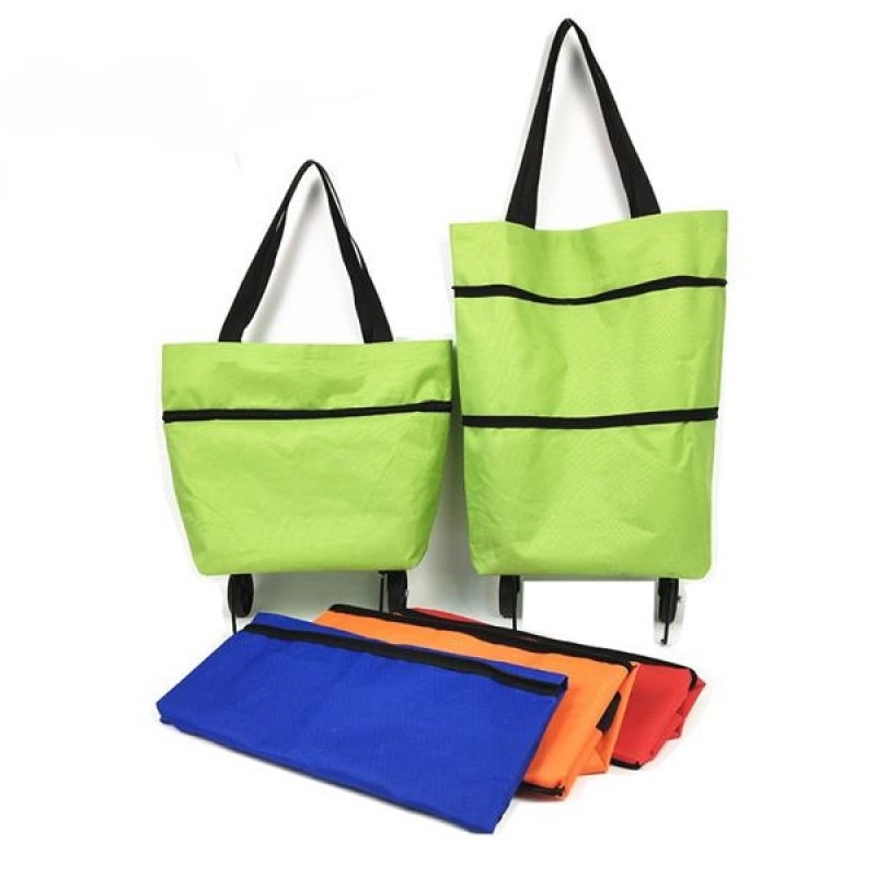 Foldable Tote Bag With Wheels 