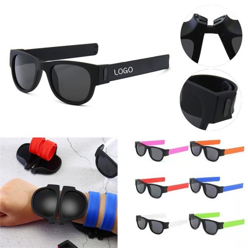 Slap Bracelet Foldable Sunglasses 