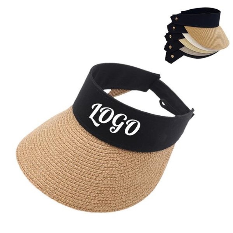 Fashion Women Braid Fabric Straw Hat 