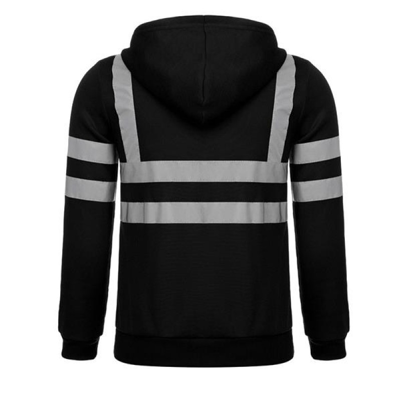 Reflective visibility hoodies 