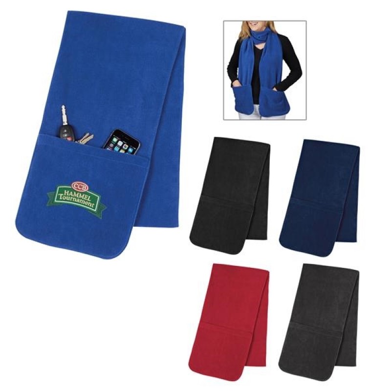 Fleece Scarf With Pockets 