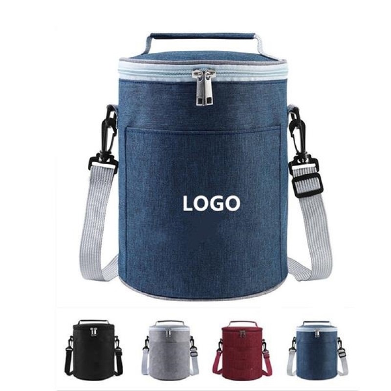 Insulated Round Lunch Bag