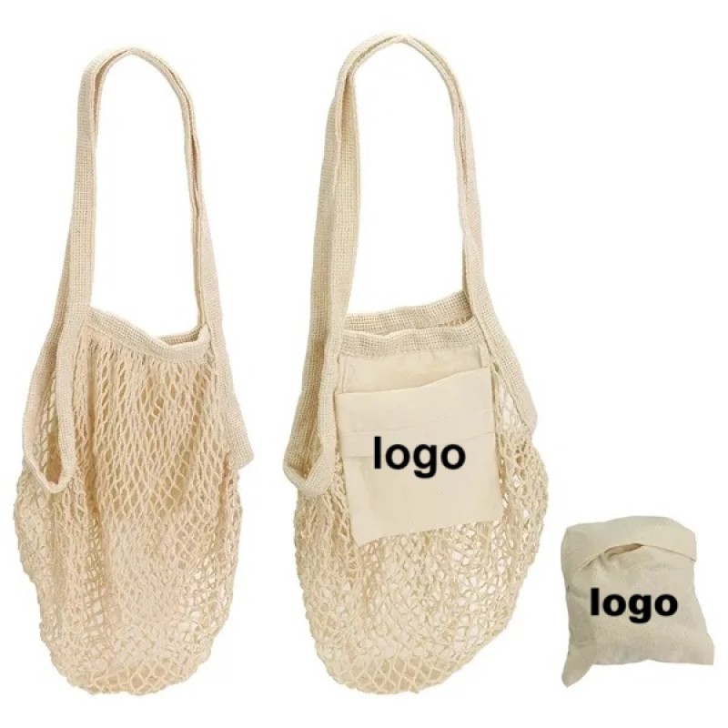 Collapsible Cotton Mesh Tote
