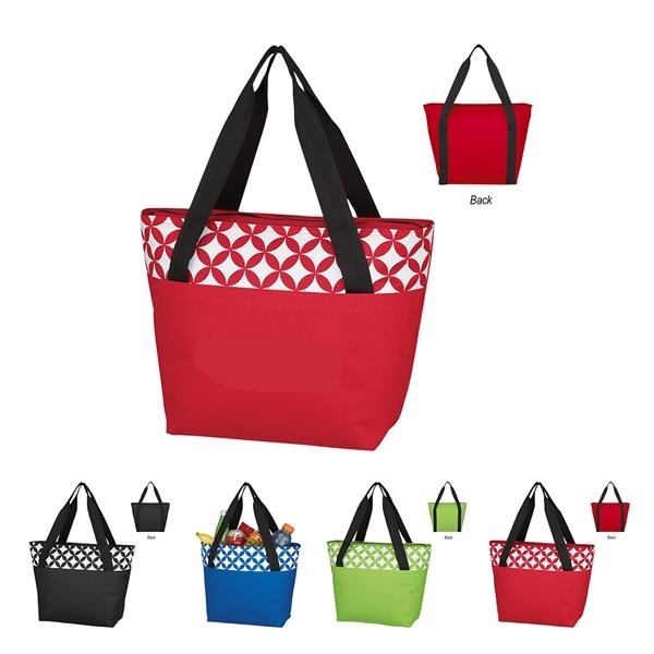 Cooler Tote Bag with Circular Design