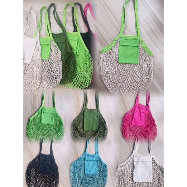 Collapsible Cotton Mesh Tote