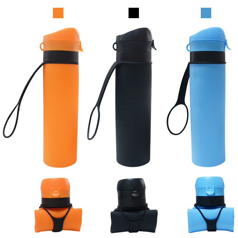 Collapsible Silicone Water Bottle 