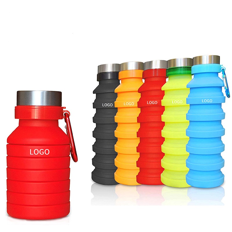 17 oz Collapsible Silicone Water Bottle 