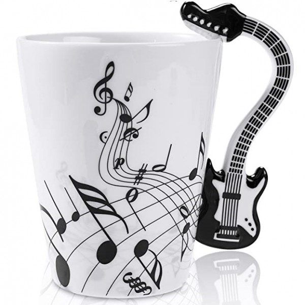 Ceramic Guitar Music Mug