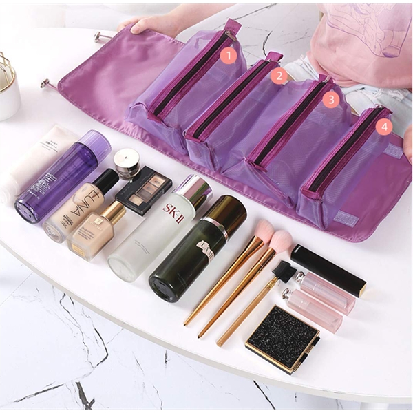 Hanging Roll-Up Makeup Bag