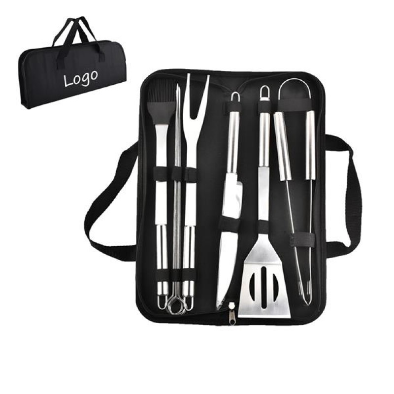 9 Pieces Bbq Utensil Tool Kit 
