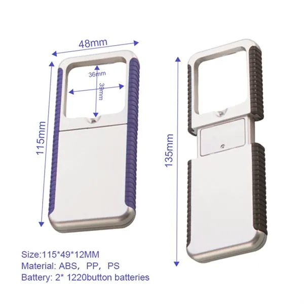 Slide Out Magnifier with Light