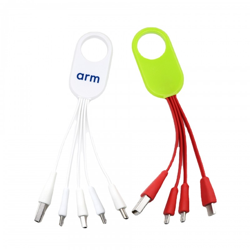 4-in-1 Cell Phone Charging Cable with Type C Adapter